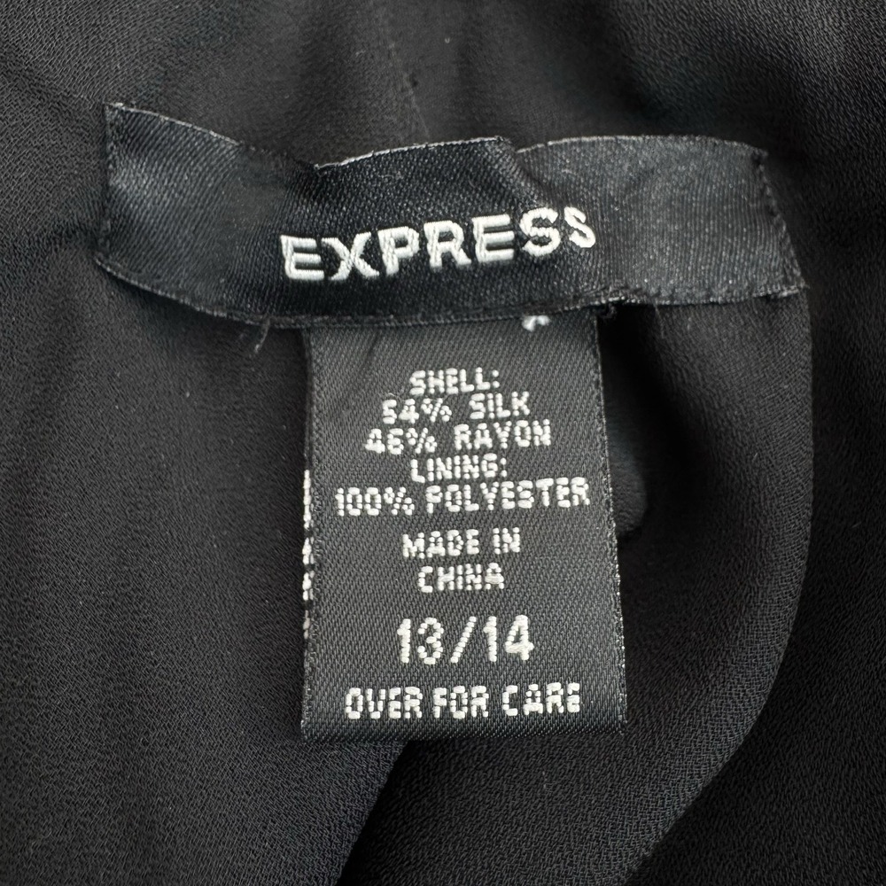 Vtg Express Silk Velvet Burnout Dress 14 Whimsigoth Fairy Y2K Beaded Open Back - Picture 6 of 8